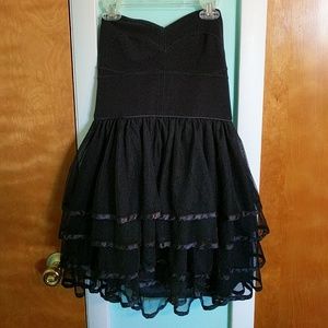 Strapless Black Dress from Macy's